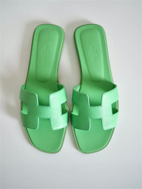 oran vert pomme hermes|hermes oran sandals 2023.